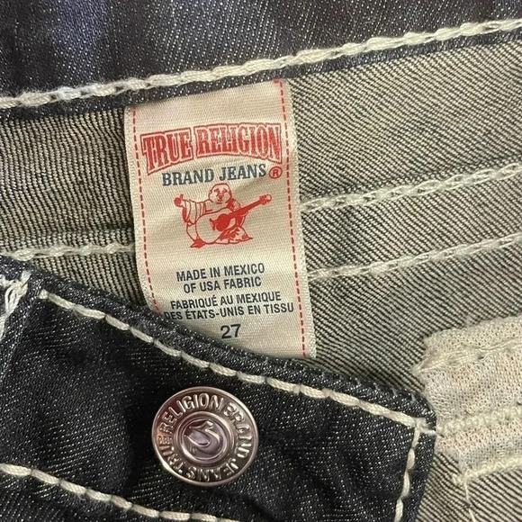 True Religion Skinny Natural Big T Jeans  Size 27 - Picture 11 of 11